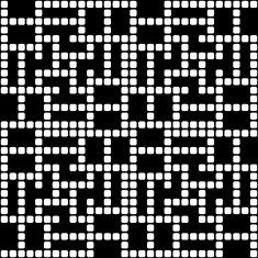 Geometric black and white square seamless pattern illustration N32