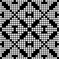 Geometric black and white square seamless pattern illustration N35