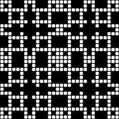 Geometric black and white square seamless pattern illustration N37