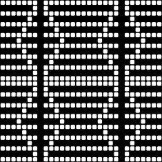 Geometric black and white square seamless pattern illustration N39