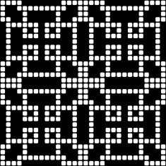 Geometric black and white square seamless pattern illustration N41