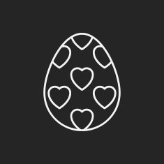 easter egg line icon N27