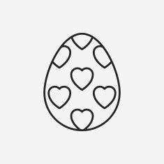 easter egg line icon N29