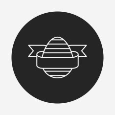 easter egg line icon N30