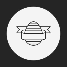 easter egg line icon N32
