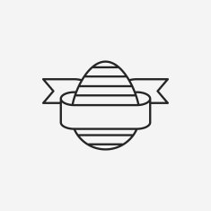 easter egg line icon N33