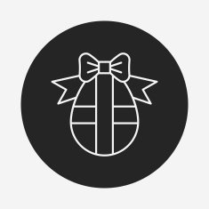 easter egg line icon N38