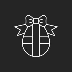 easter egg line icon N39