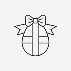 easter egg line icon N41