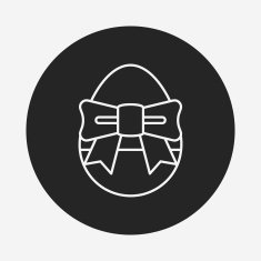easter egg line icon N42