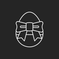 easter egg line icon N43