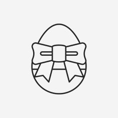 easter egg line icon N45