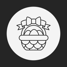 easter egg line icon N56