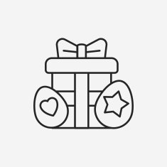 easter egg line icon N61