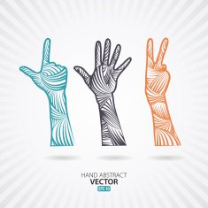 Hands Abstract Vector