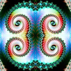 Multicolored Background with Spiral Pattern Artwork for creativ