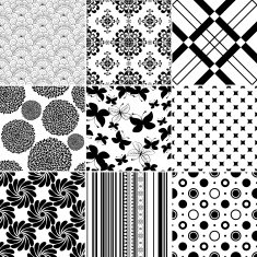 Set seamless vintage pattern N2