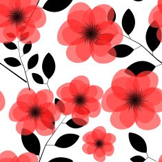 Floral Seamless Pattern Background Vector illustration N15