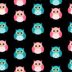 Owl Seamless Pattern Background Vector Illustration N8