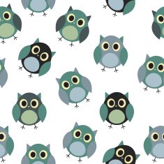 Owl Seamless Pattern Background Vector Illustration N13
