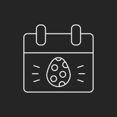 easter egg line icon N65