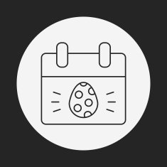 easter egg line icon N66