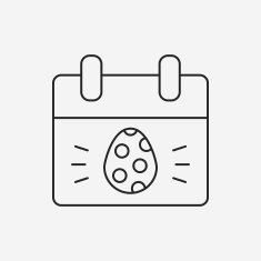 easter egg line icon N67