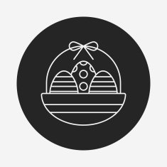 easter egg line icon N68