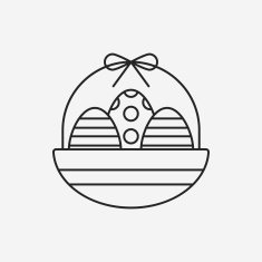easter egg line icon N71