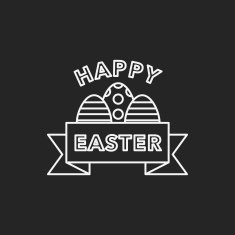 easter egg line icon N77