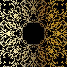 Gold mandala N25
