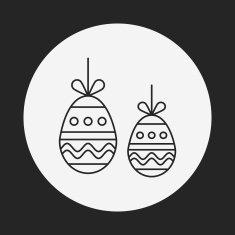 easter egg line icon N82