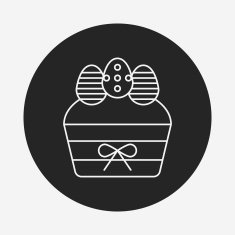easter egg line icon N84