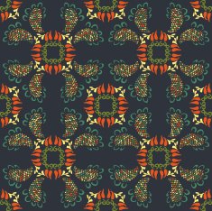 Seamless colorful background made of exotic pattern N3