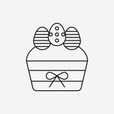 easter egg line icon N87