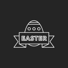 easter egg line icon N89