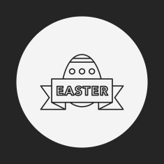 easter egg line icon N90