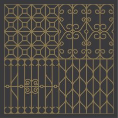 Pattern Curved Steel Set 3