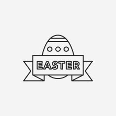 easter egg line icon N91