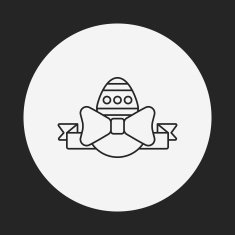 easter egg line icon N94