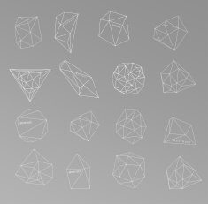 Abstract modern background with polygons design N3