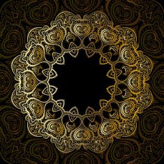 Gold mandala N26