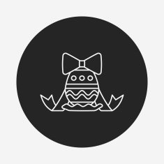 easter egg line icon N96