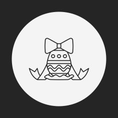 easter egg line icon N98