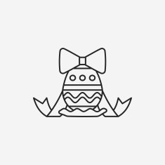 easter egg line icon N99