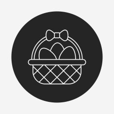 easter egg line icon N100