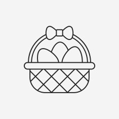 easter egg line icon N103
