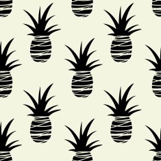 Seamless pattern with pineapples N23