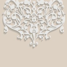 Vector swirling decorative floral background