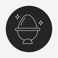 easter egg line icon N112